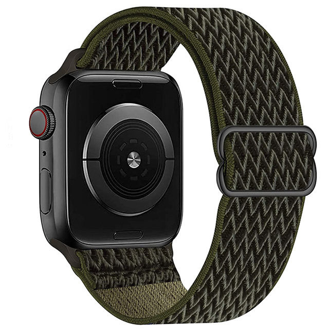 Bracelet nylon solo Apple Watch - vert armée
