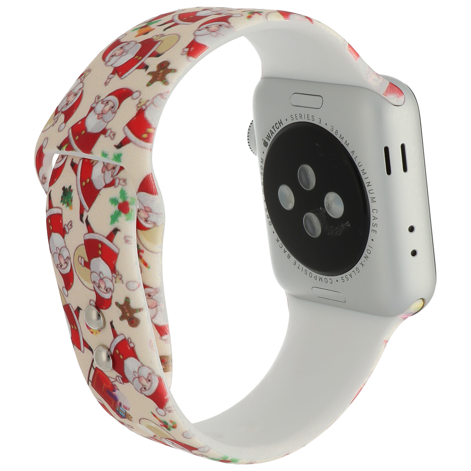 Bracelet sport imprimé Apple Watch - Père Noël rouge