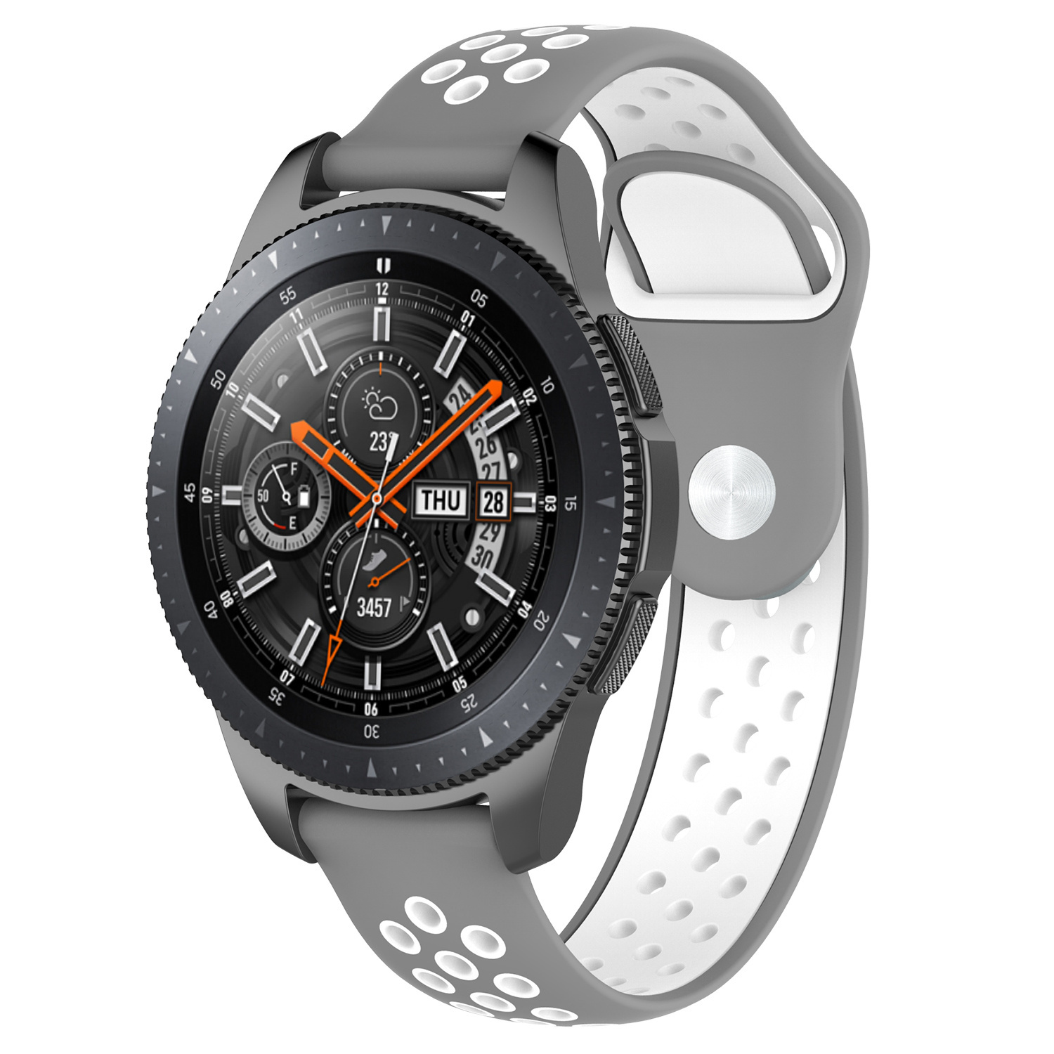 Bracelet sport double Huawei Watch GT - gris blanc