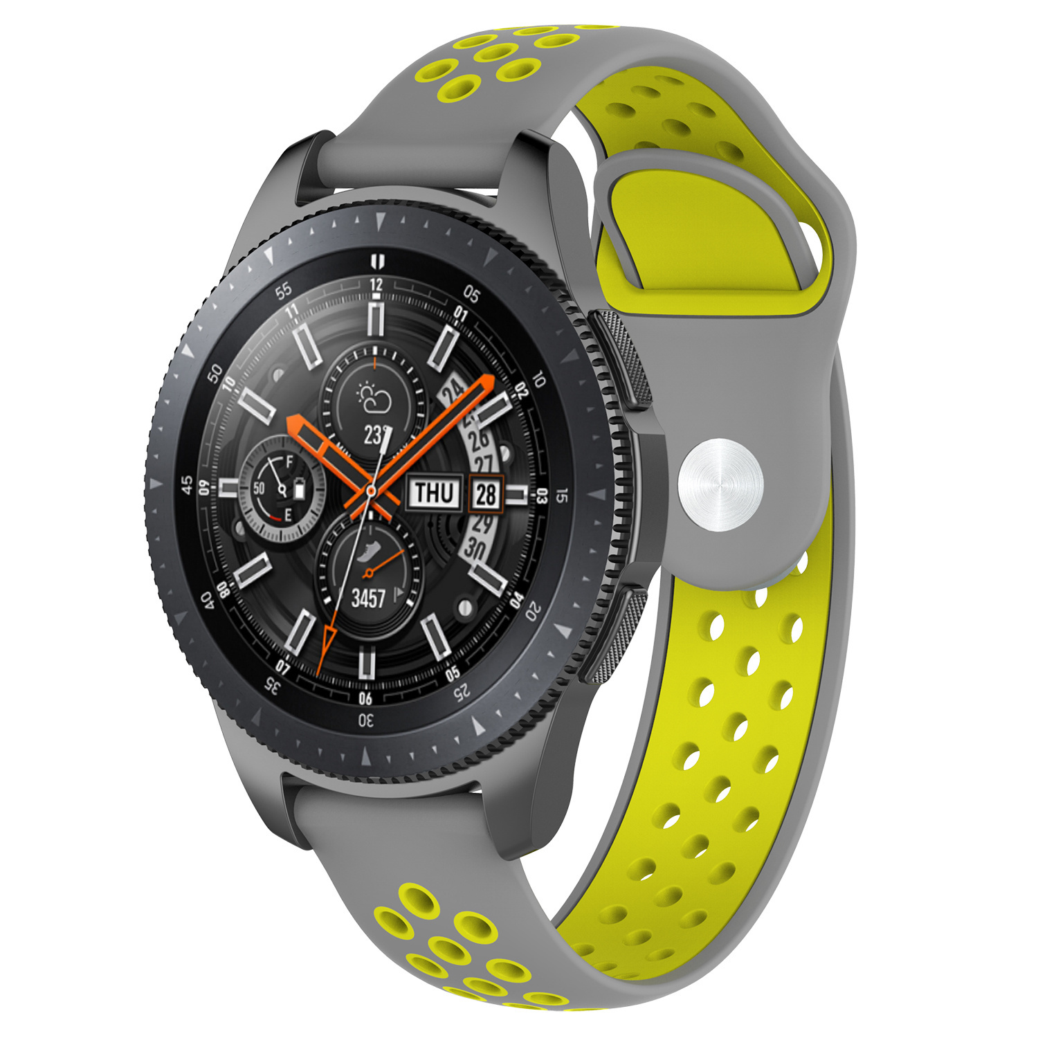 Bracelet sport double Samsung Galaxy Watch - gris jaune