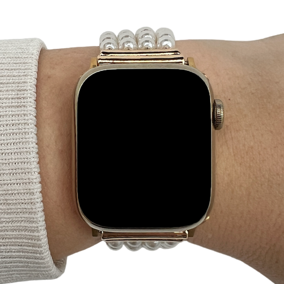 Bracelet à bijoux Apple Watch – Michelle blanche