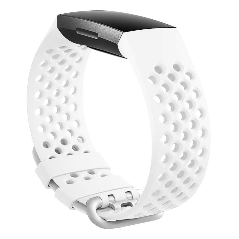 Bracelet sport point Fitbit Charge 3 & 4 - blanc