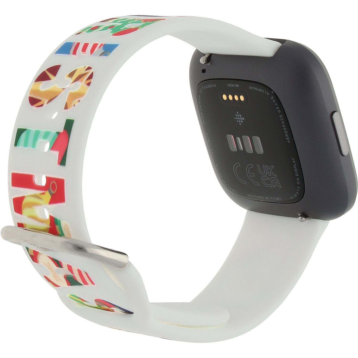 Bracelet sport imprimé Fitbit Versa - Joyeux Noël