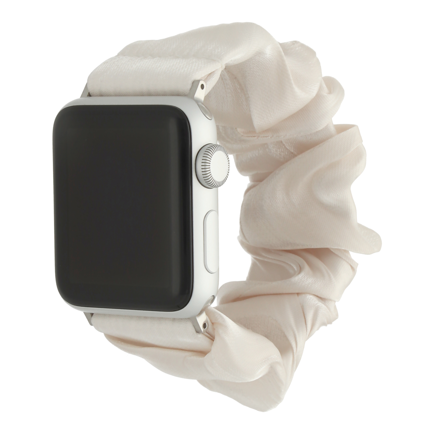 Bracelet nylon Scrunchie Apple Watch - Lumière stellaire