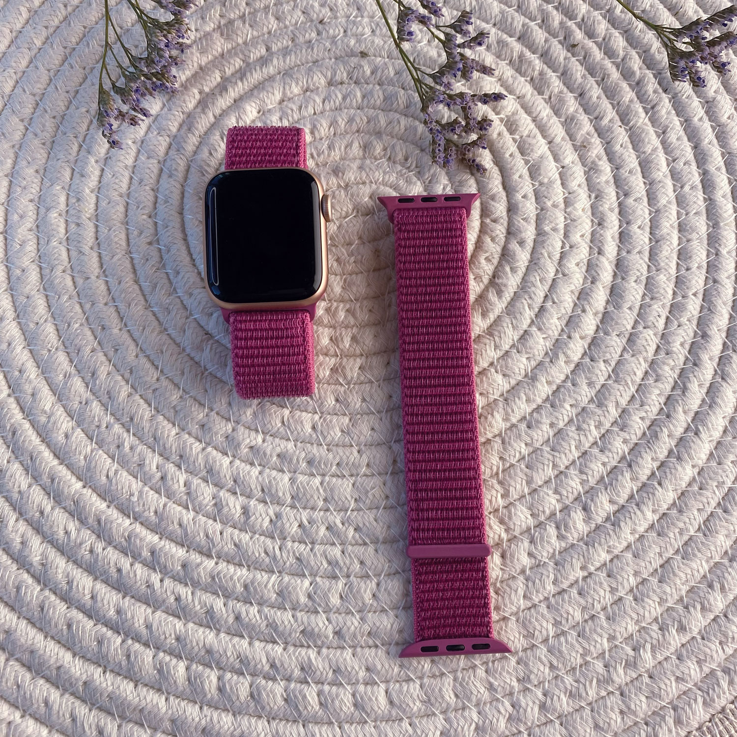 Bracelet boucle sport en nylon Apple Watch - fruit du dragon