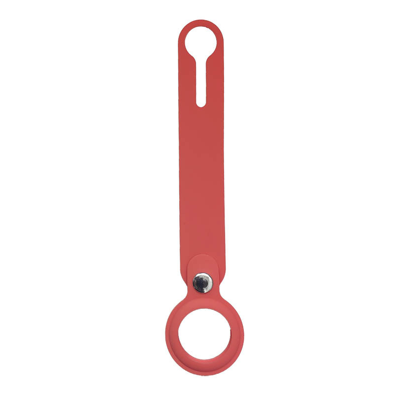 Porte-clés boucle en silicone AirTag - rouge