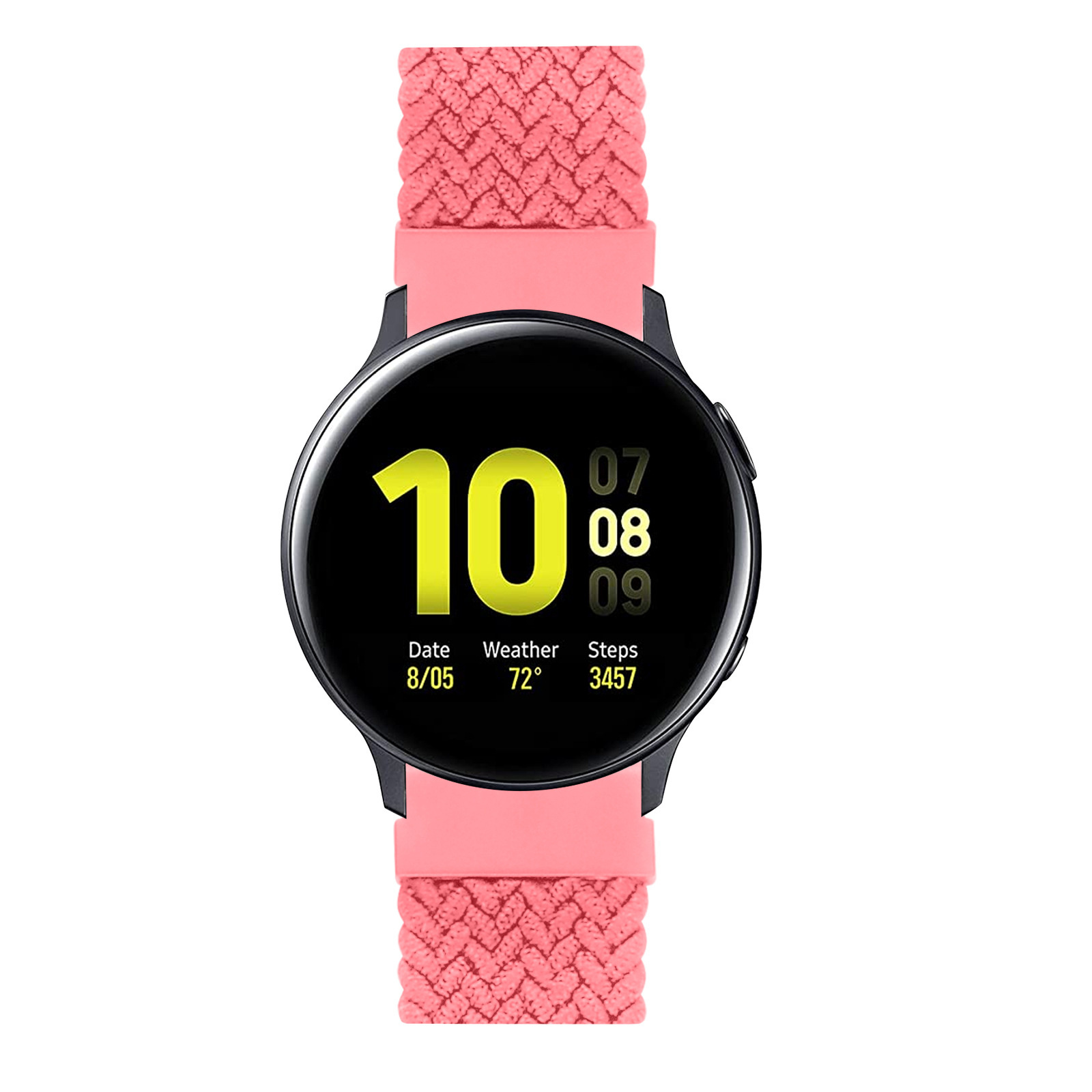 Bracelet nylon Boucle unique tressé Huawei Watch GT - pink punch