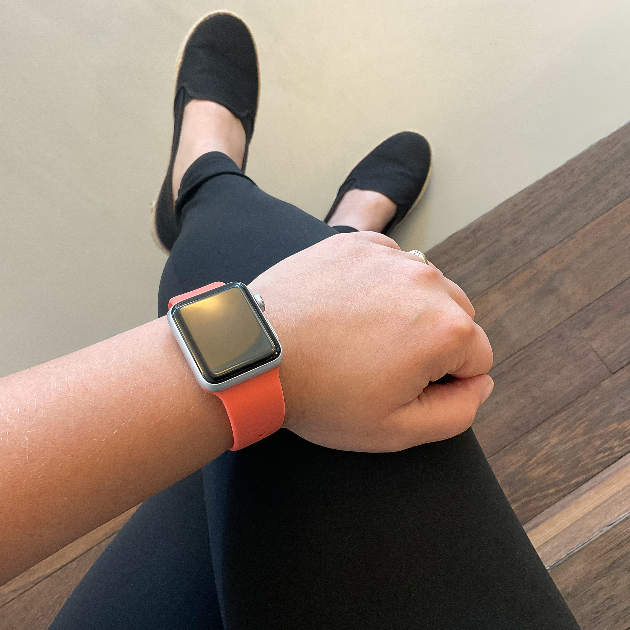 Bracelet sport Apple Watch - clémentine