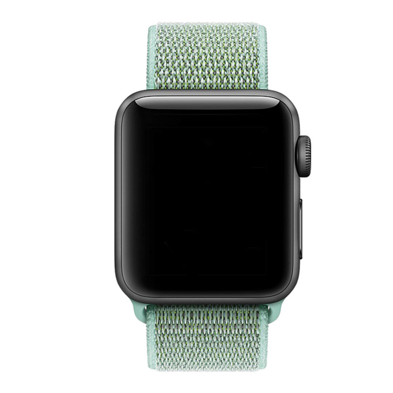 Bracelet boucle sport en nylon Apple Watch sportif - vert