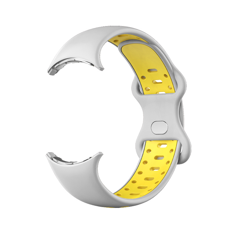 Bracelet sport double Google Pixel Watch - gris jaune