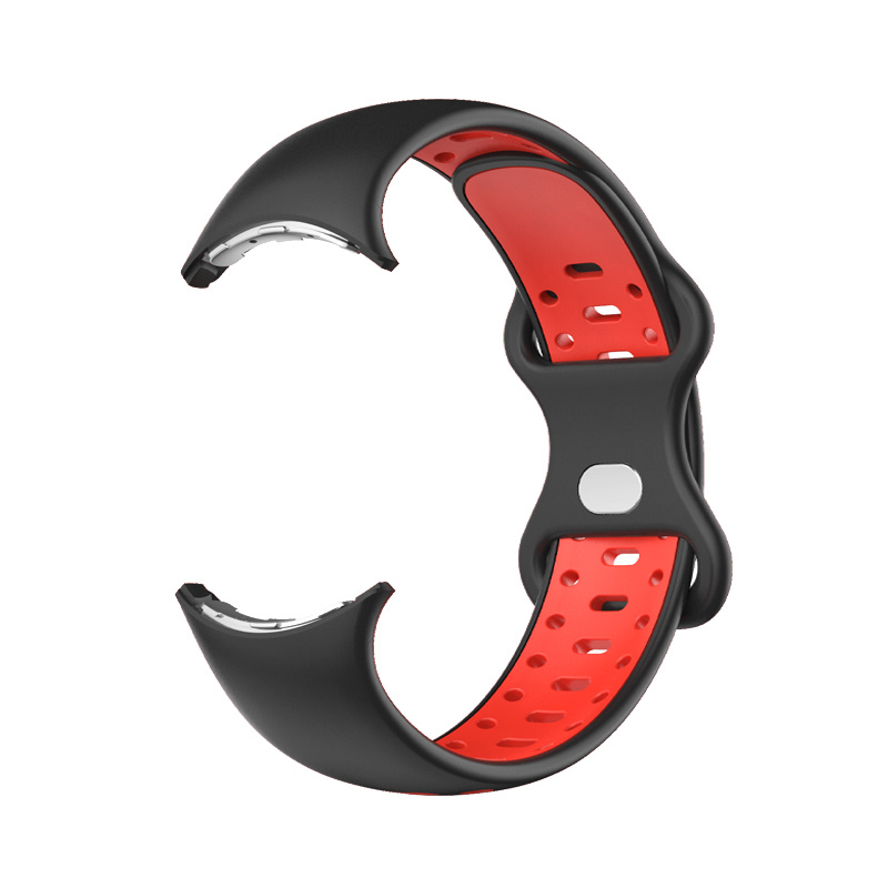 Bracelet sport double Google Pixel Watch - noir rouge