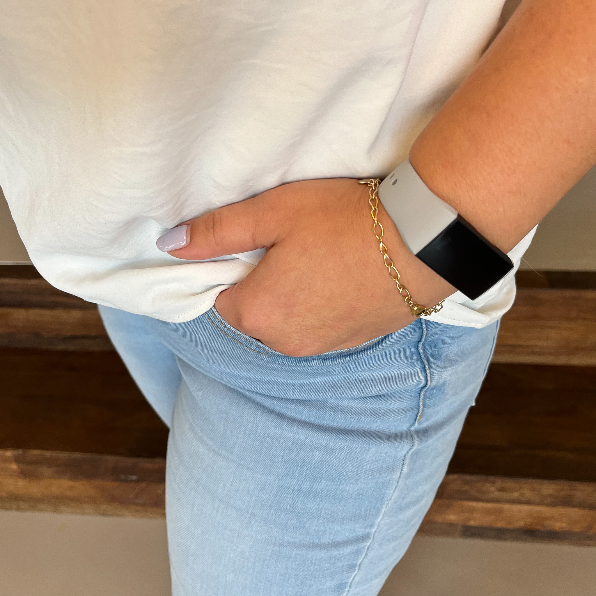 Bracelet sport Fitbit Charge 3 & 4 - gris clair