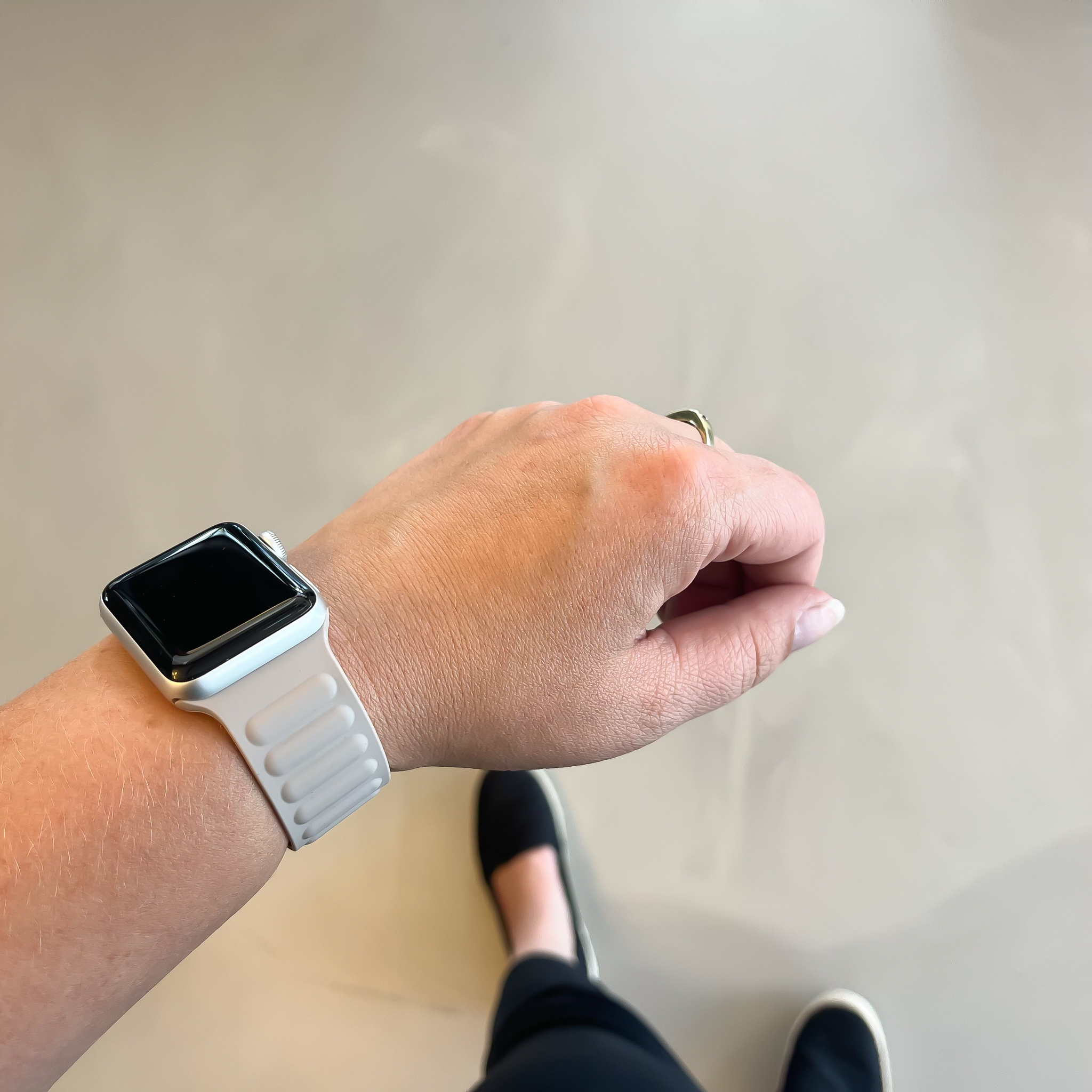 Bracelet sport solo côtelé Apple Watch - kaki