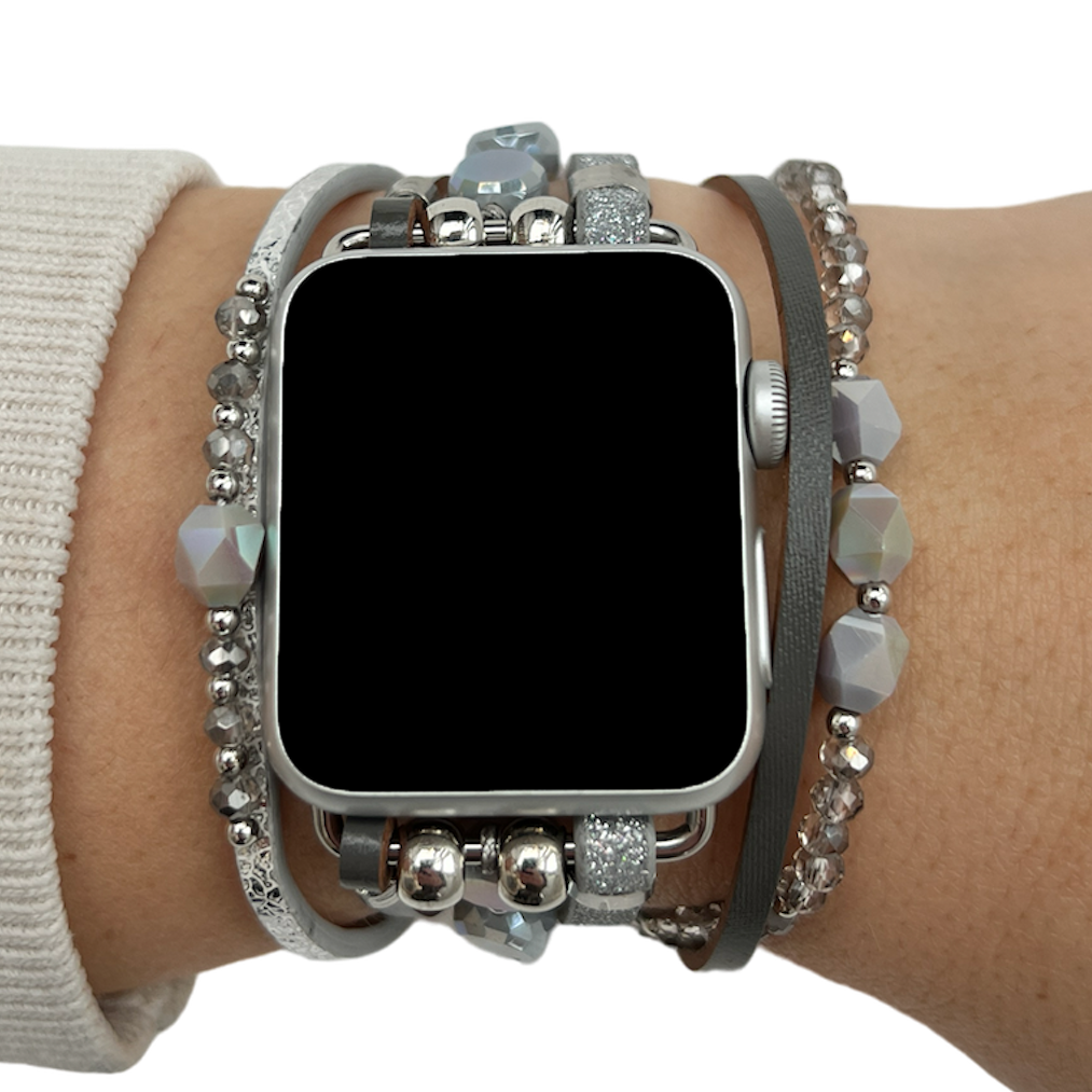 Bracelet à bijoux Apple Watch – Mandy gris