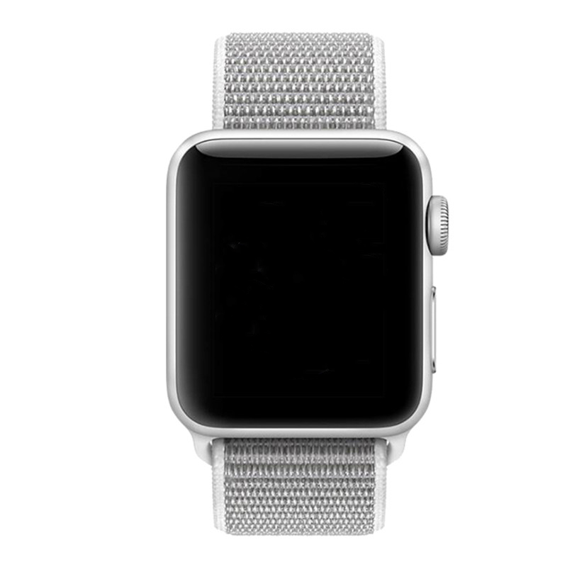 Bracelet boucle sport en nylon Apple Watch - coquillage