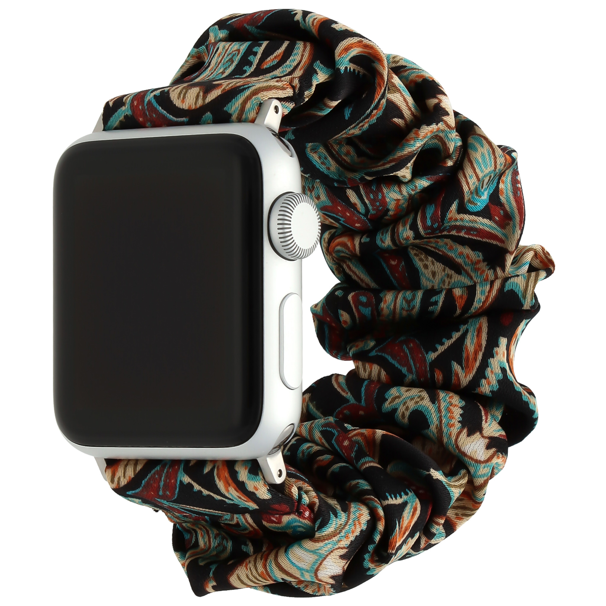 Bracelet nylon chouchou Apple Watch - couleur noir