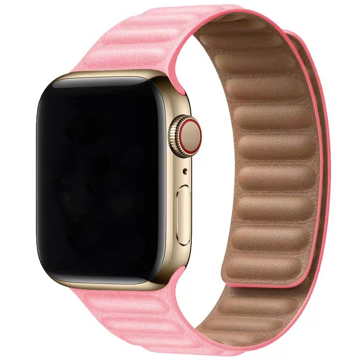Bracelet en cuir solo Apple Watch - rose