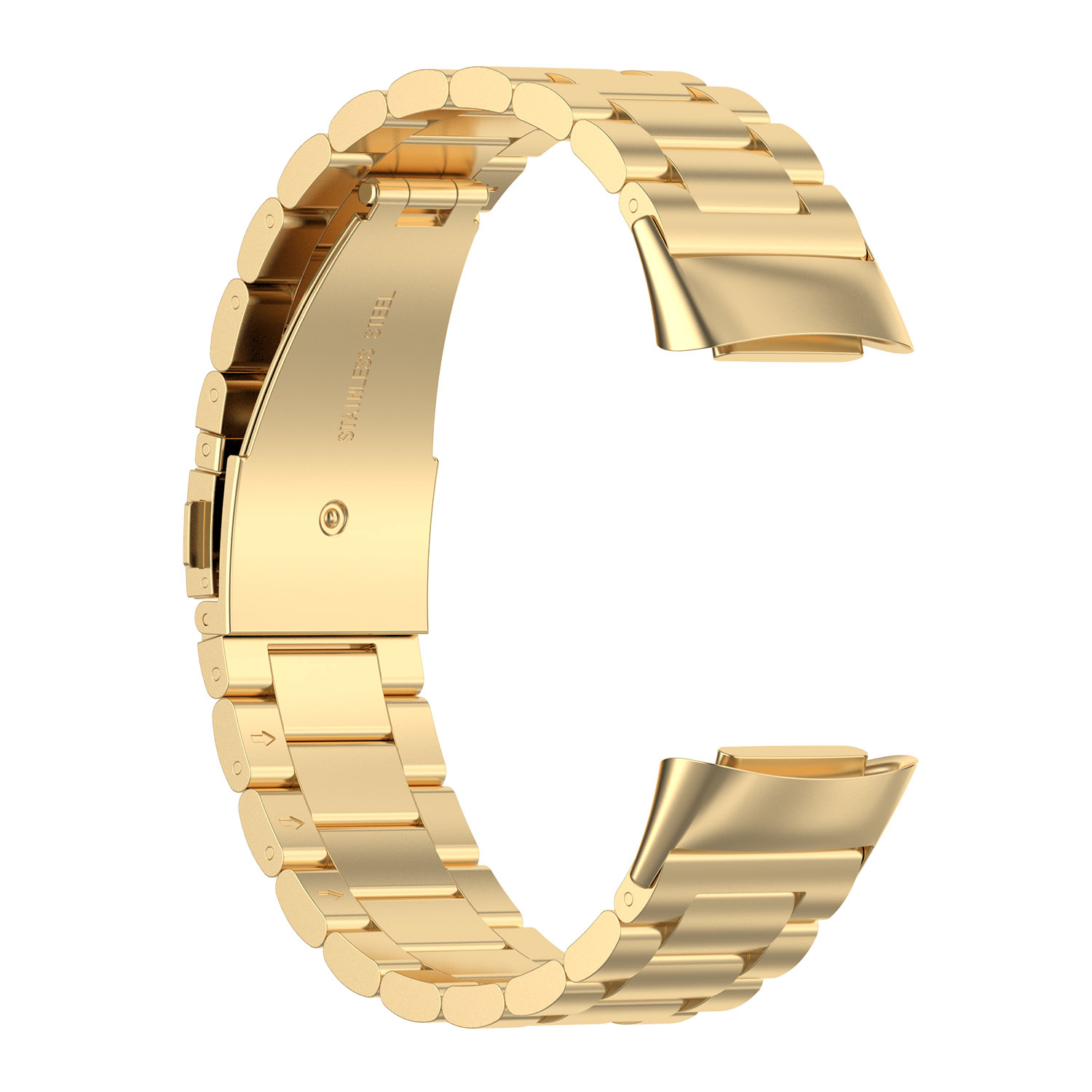 Bracelet acier perles Fitbit Charge 5 - or