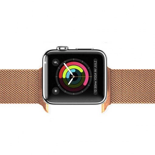 Bracelet milanais Apple Watch - or rose