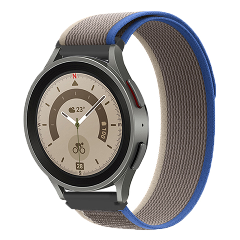Bracelet Boucle Trail en nylon Huawei Watch GT- bleu gris