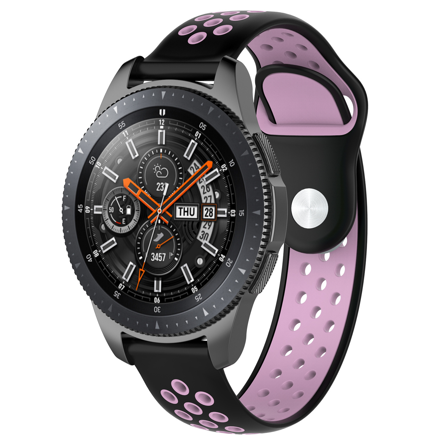 Bracelet sport double Samsung Galaxy Watch - noir rose