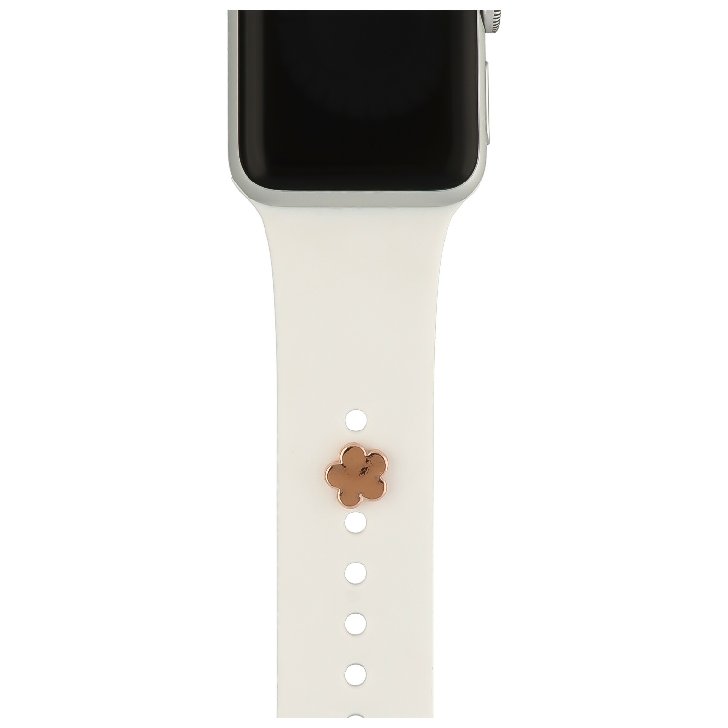 Bijoux Apple Watch - fleur or rose
