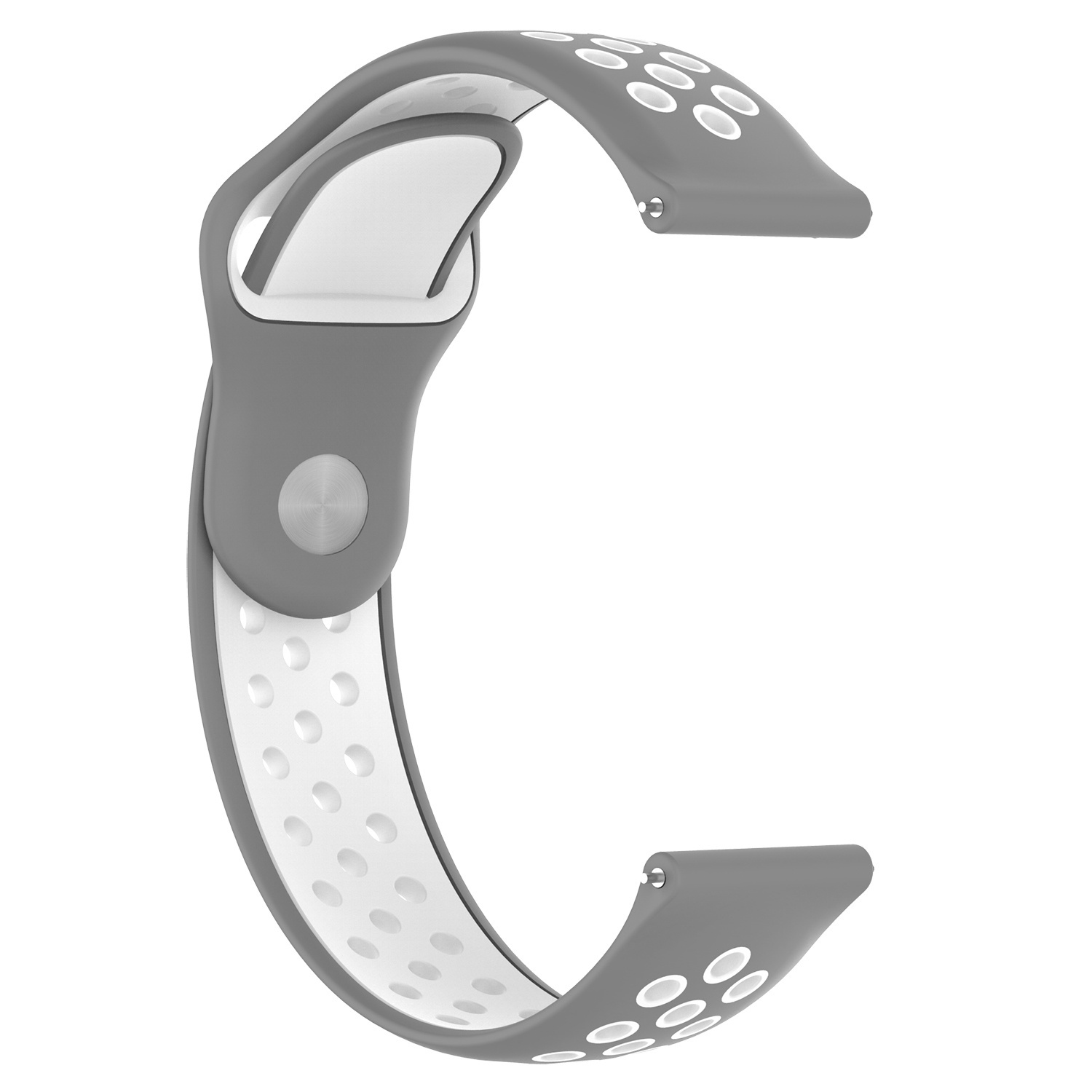 Bracelet sport double Samsung Galaxy Watch - gris blanc