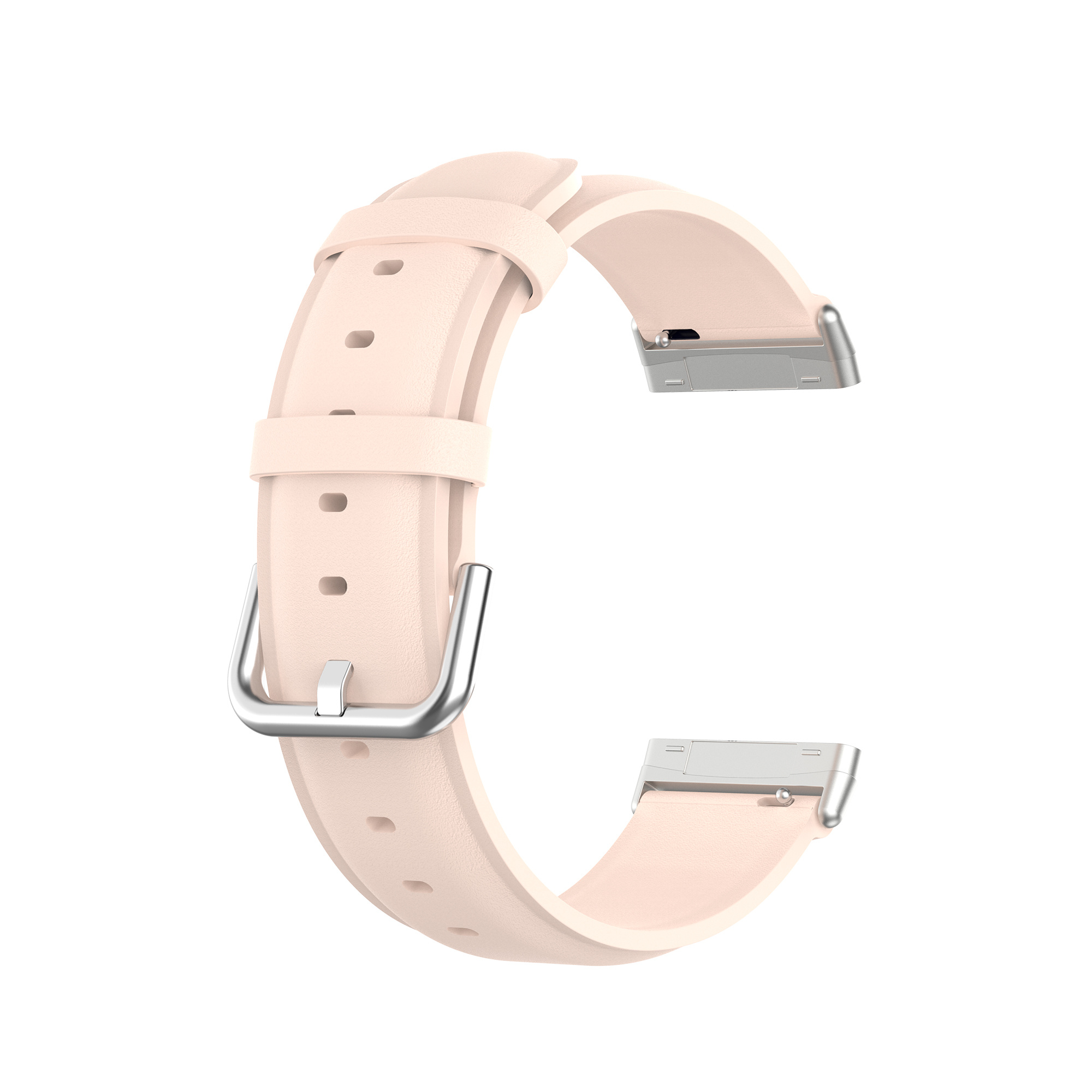 Bracelet en cuir Fitbit Versa 3 / Sense - rose