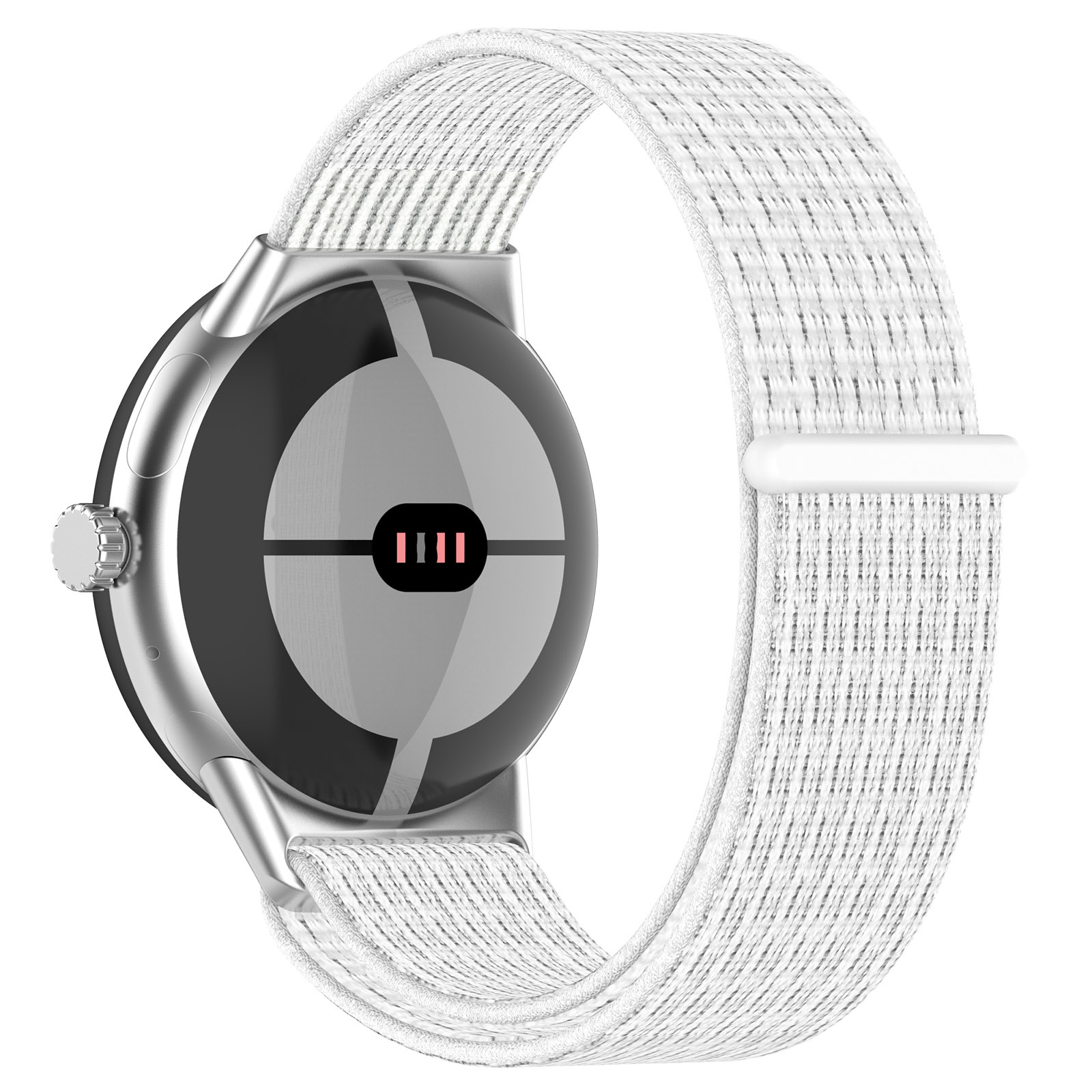 Bracelet boucle sport en nylon Google Pixel Watch - blanc