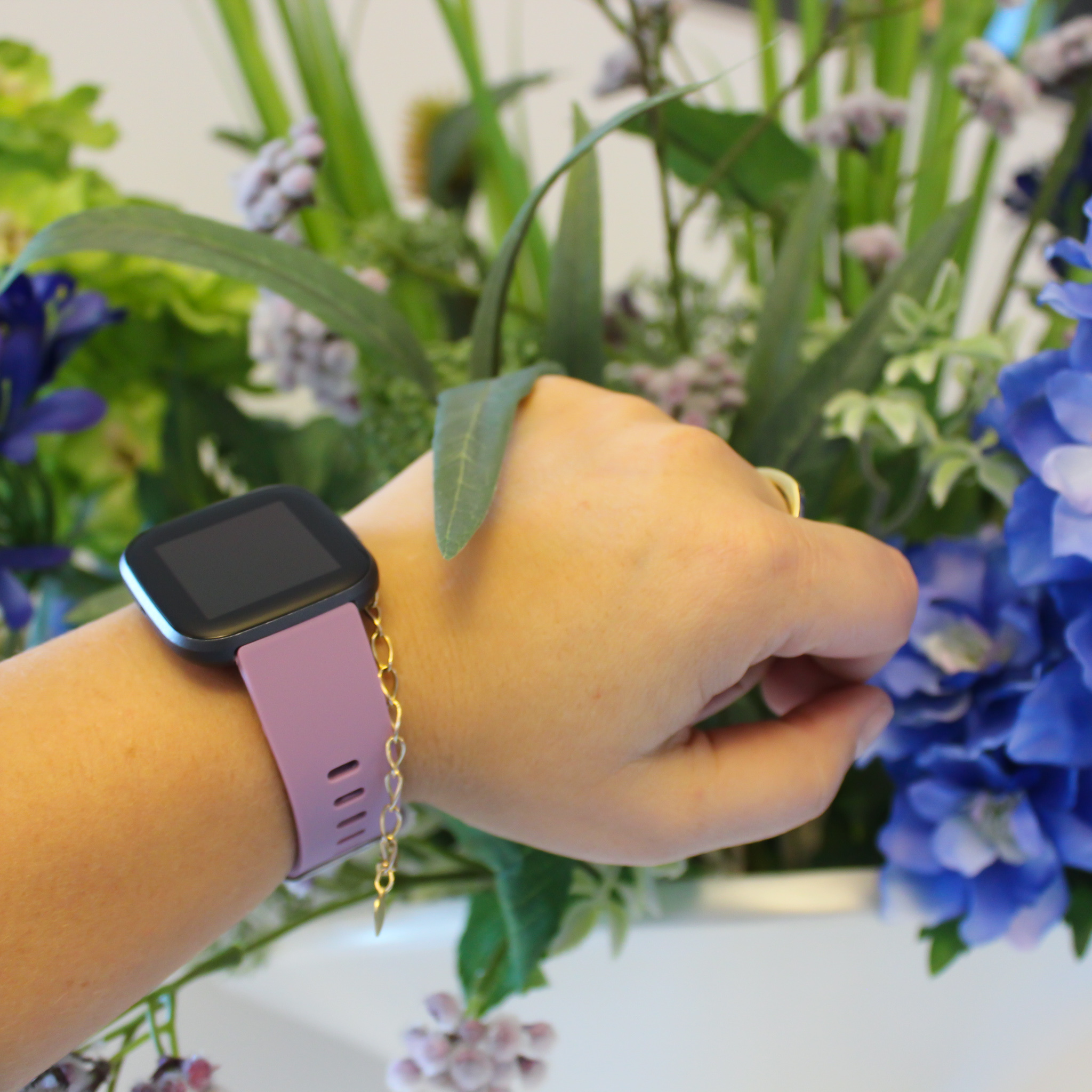 Bracelet sport Fitbit Versa - violet clair