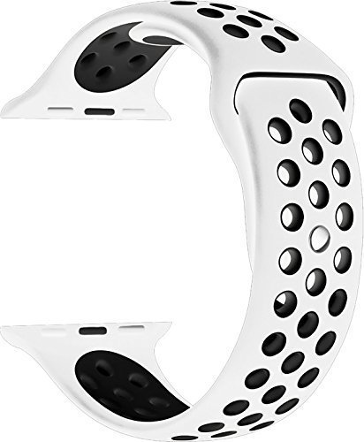 Bracelet sport double Apple Watch - blanc noir