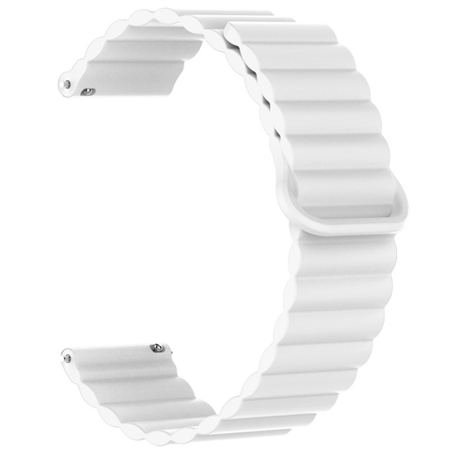 Bracelet magnétique en silicone Samsung Galaxy Watch 4 Classic - blanc