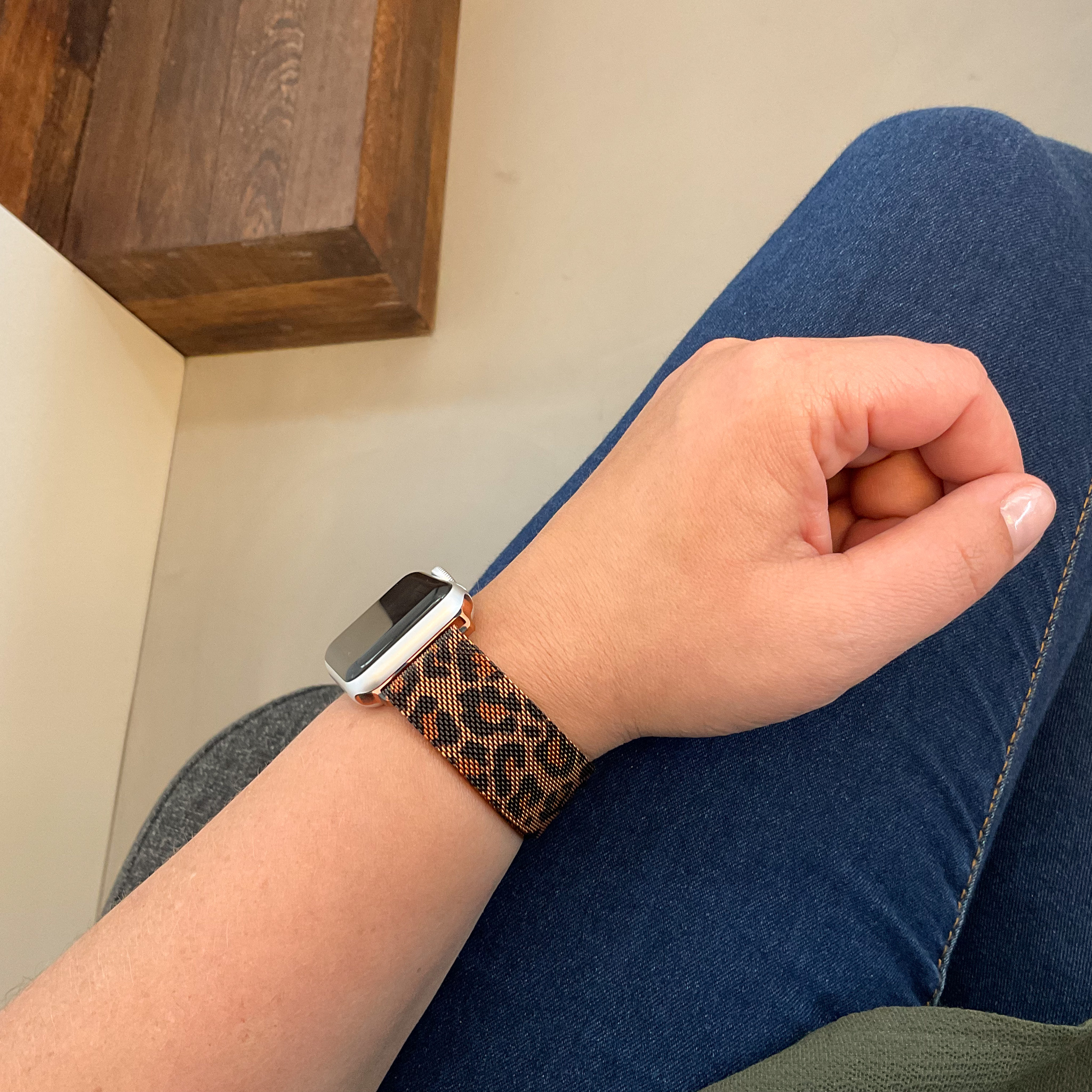Bracelet milanais Apple Watch - léopard