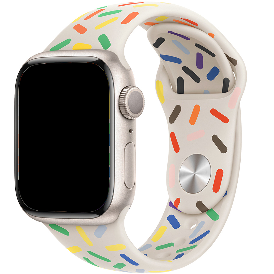 Bracelet sport pride Apple Watch - lumière stellaire
