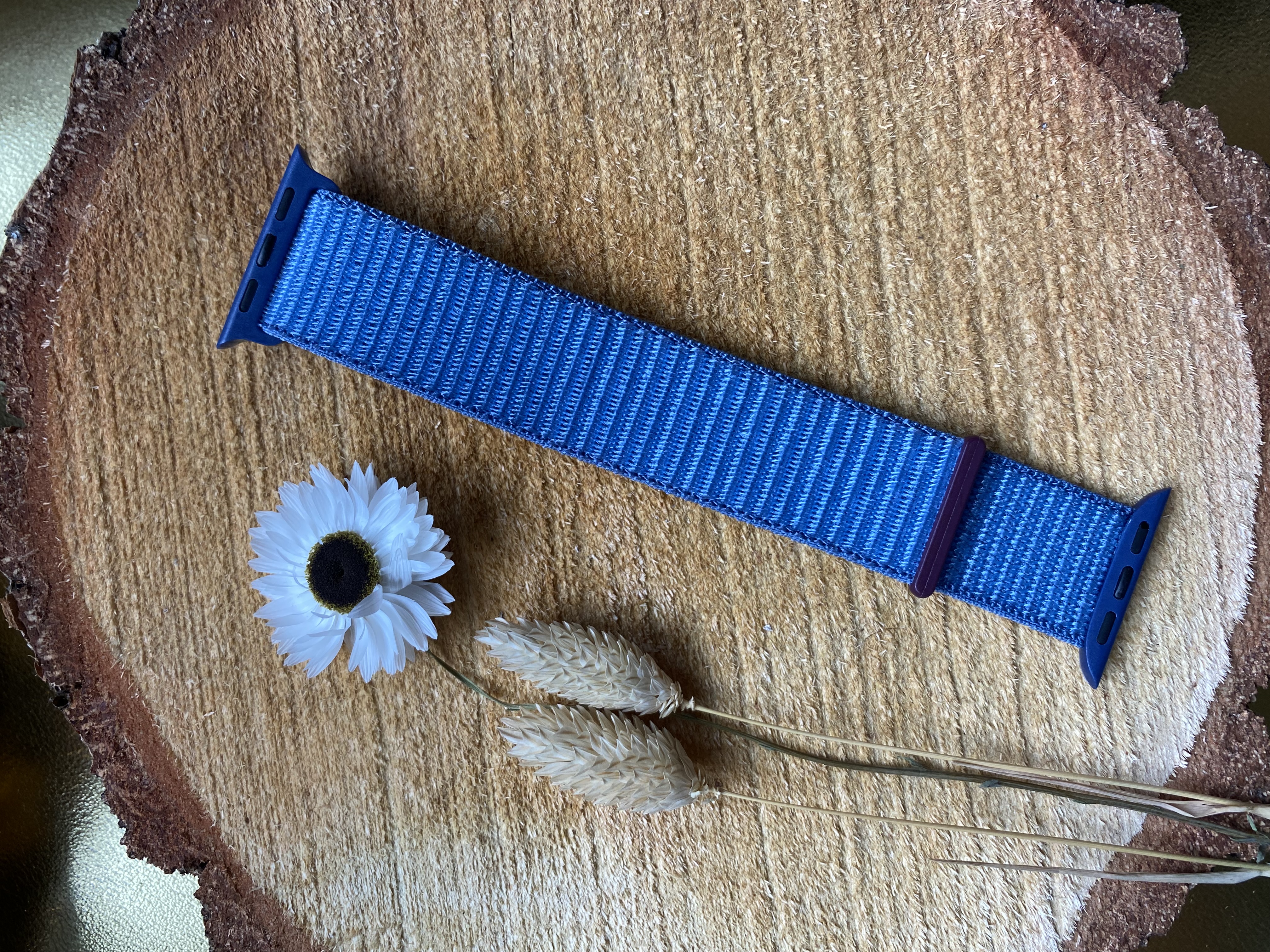 Bracelet boucle sport en nylon Apple Watch - bleu d’hiver
