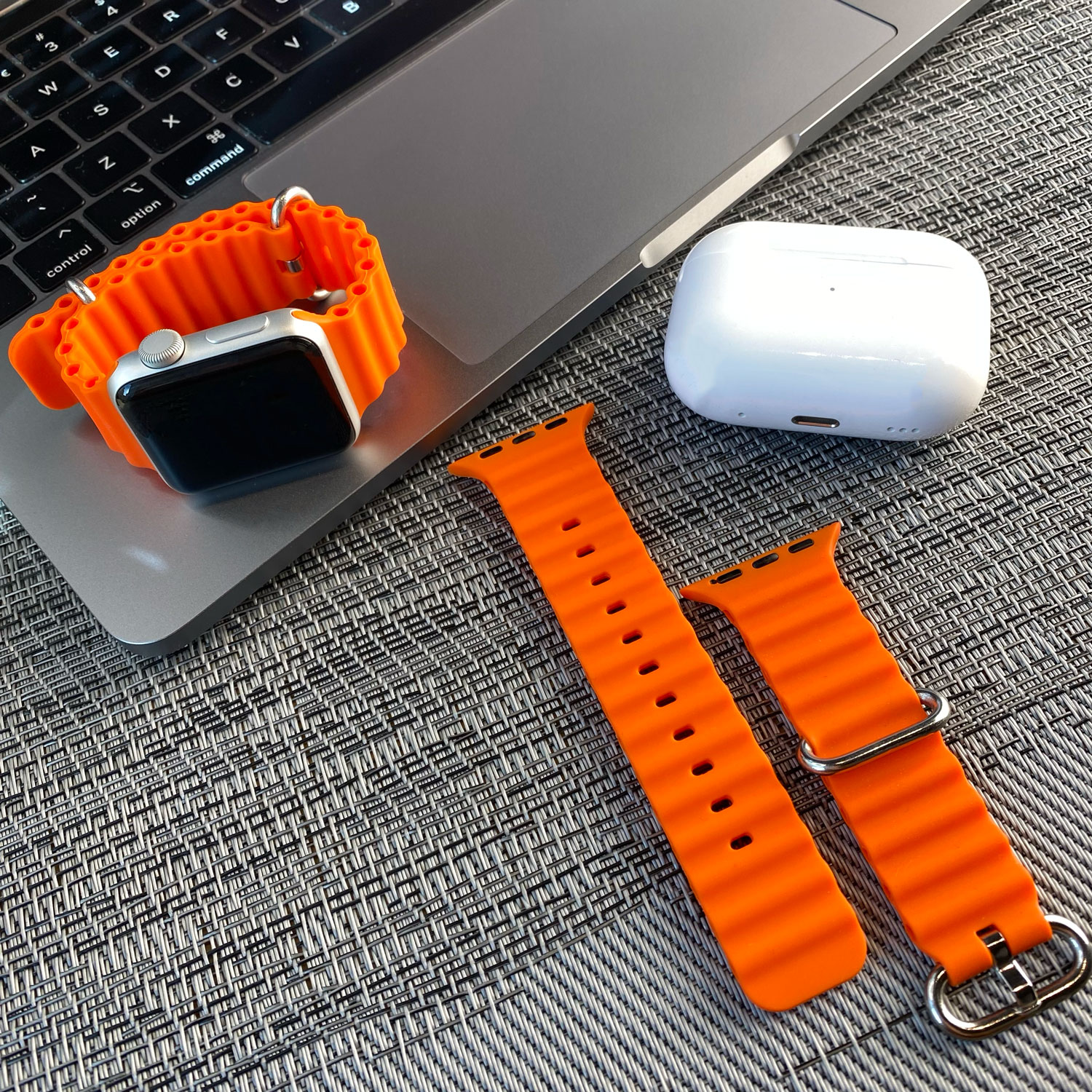 Bracelet sport Océan Apple Watch - orange