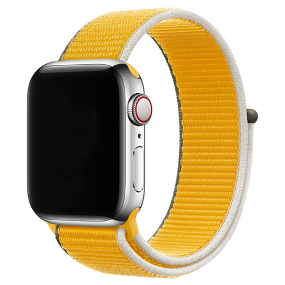Bracelet boucle sport en nylon Apple Watch sportif - tournesol