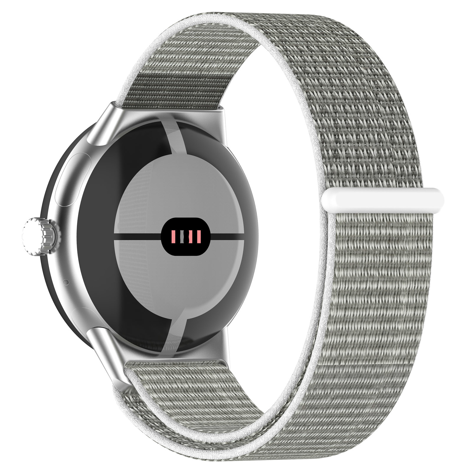 Bracelet boucle sport en nylon Google Pixel Watch - coquillage
