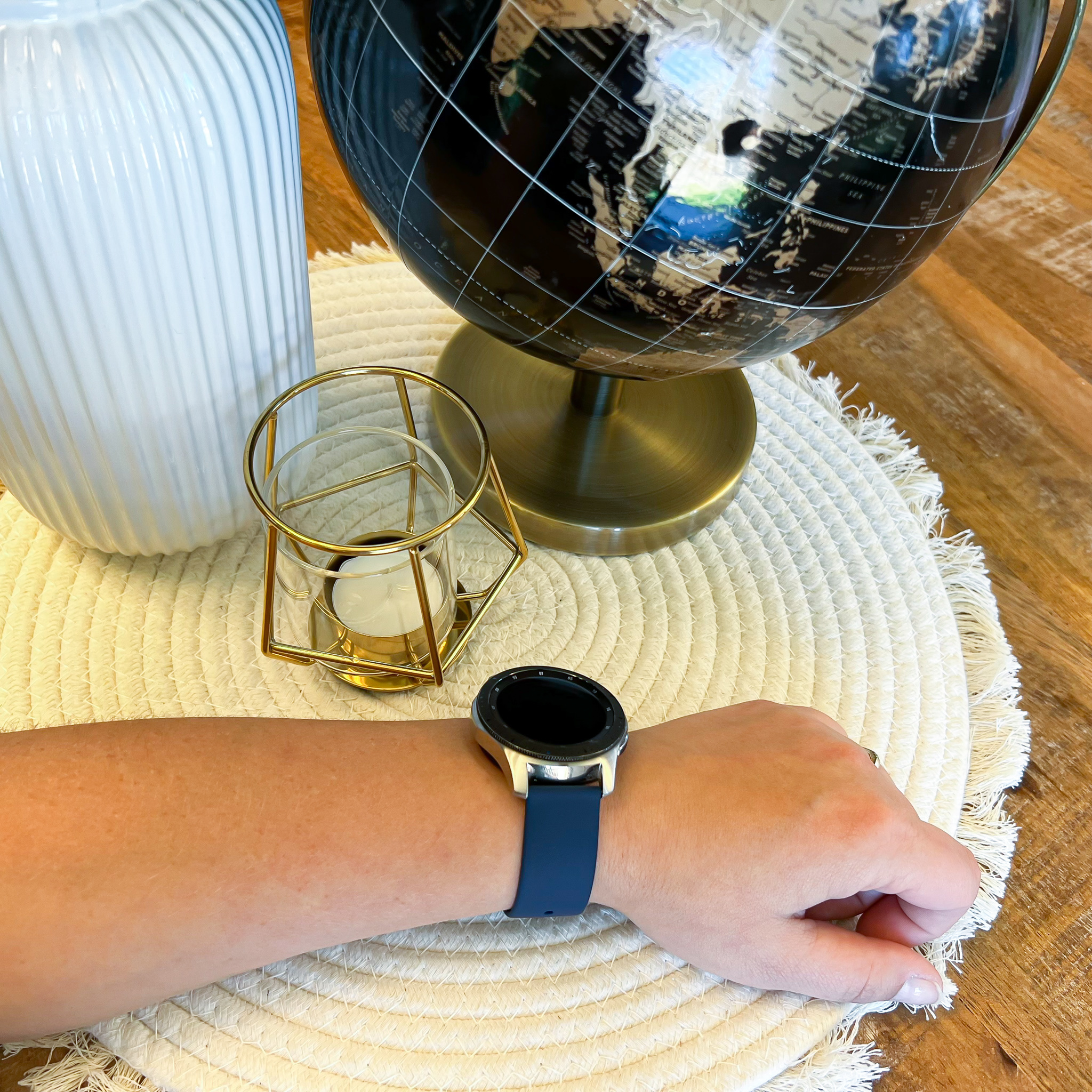 Bracelet sport en silicone Samsung Galaxy Watch - bleu marine