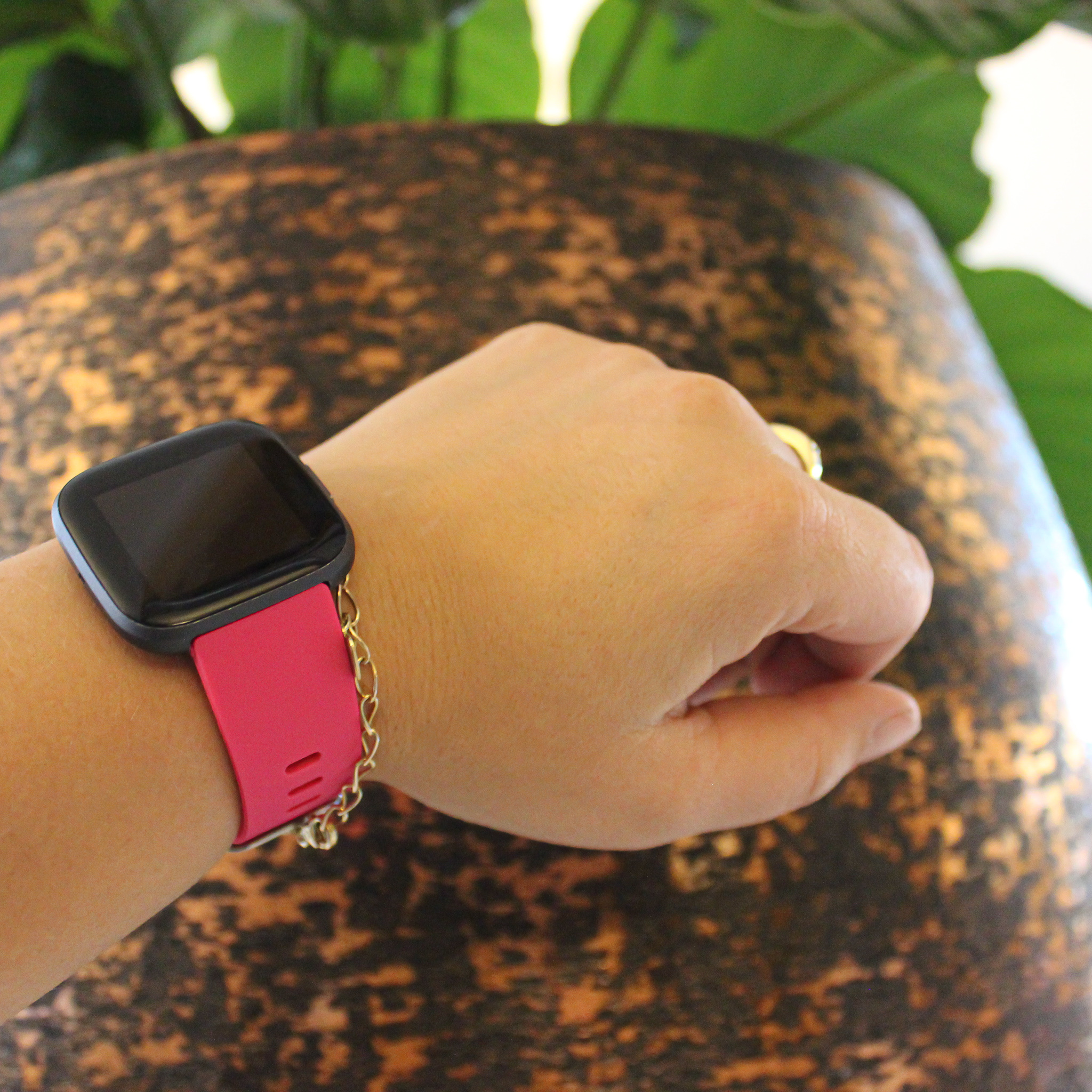 Bracelet sport Fitbit Versa - rose