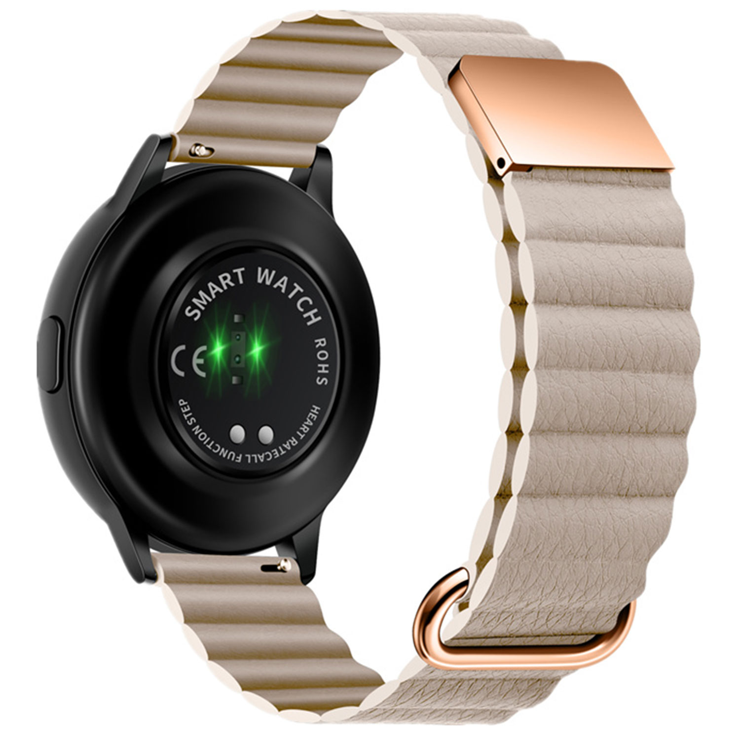 Bracelet en cuir magnétique Samsung Galaxy Watch 6 - kaki