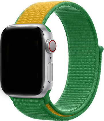 Bracelet nylon Apple Watch Ultra (vert/jaune) 