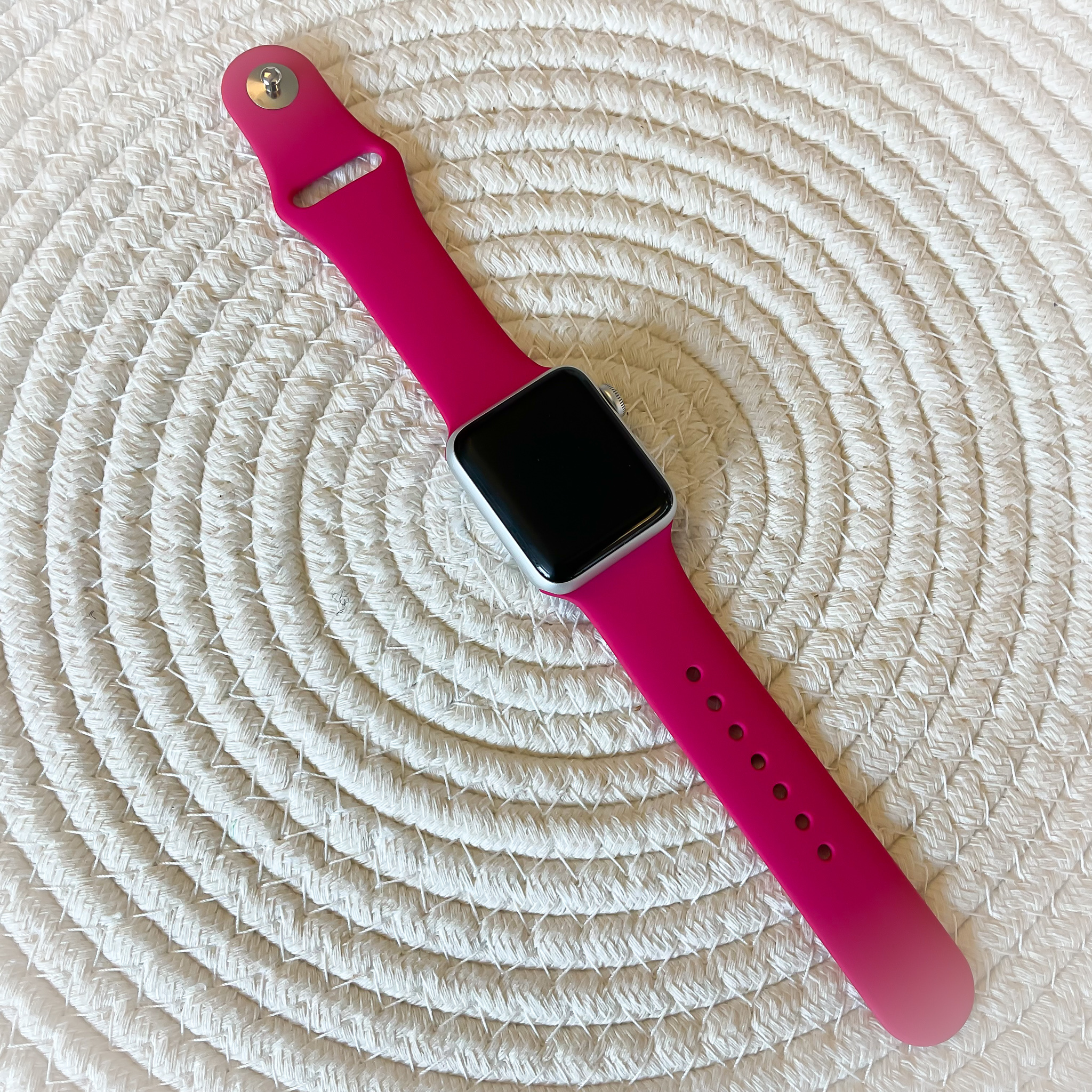 Bracelet sport Apple Watch - rose rouge